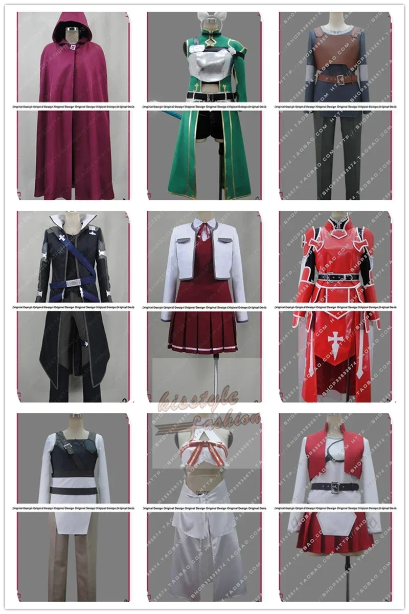Фото Sword Art Online SAO Asuna Yuuki Kirito Kazuto Konno Yuuki Косплей Костюм, принимаются по индивидуальному заказу №4