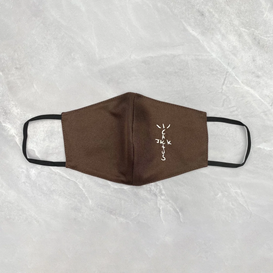 

2021 New Travis Scott Cactus Jack Embroidery Logo Mask Men Women Dust-proof Breathable HipHop Face Mask