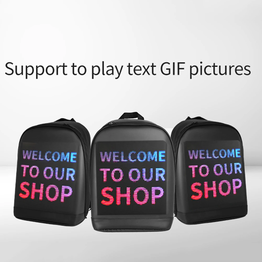 

LED Screen Display Backpack Wireless Business Travel Laptop School Bag Women Men Outdoor Walking Billboard Wifi Bags Laptop Bag