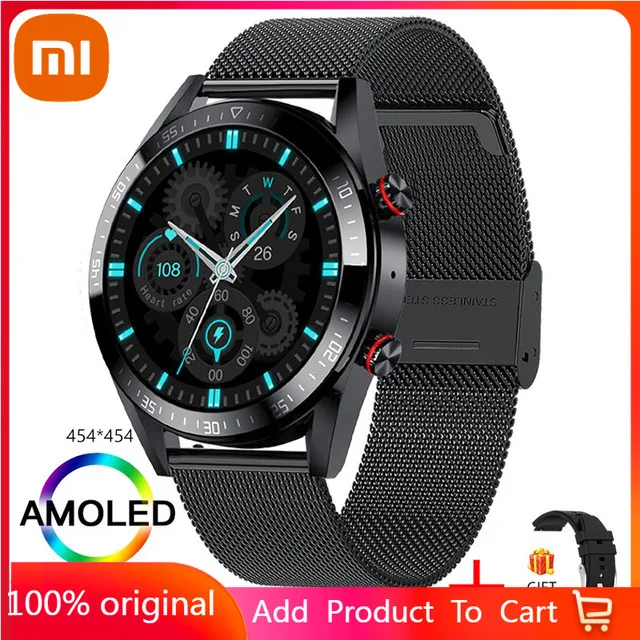 

Xiaomi 1.39Inch AMOLED Screen Always Display The Time Smart Watch Bluetooth Call Local Music Weather Smartwatch For Men Android