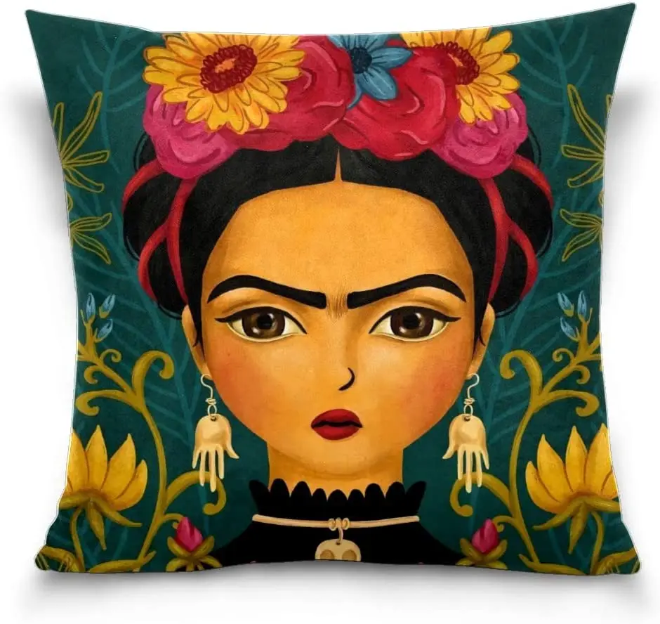 

Mexican Throw Pillow Cover, Decorative Outdoor Pillows, Sofa Pillow Cases for Home Office Cafe Decor