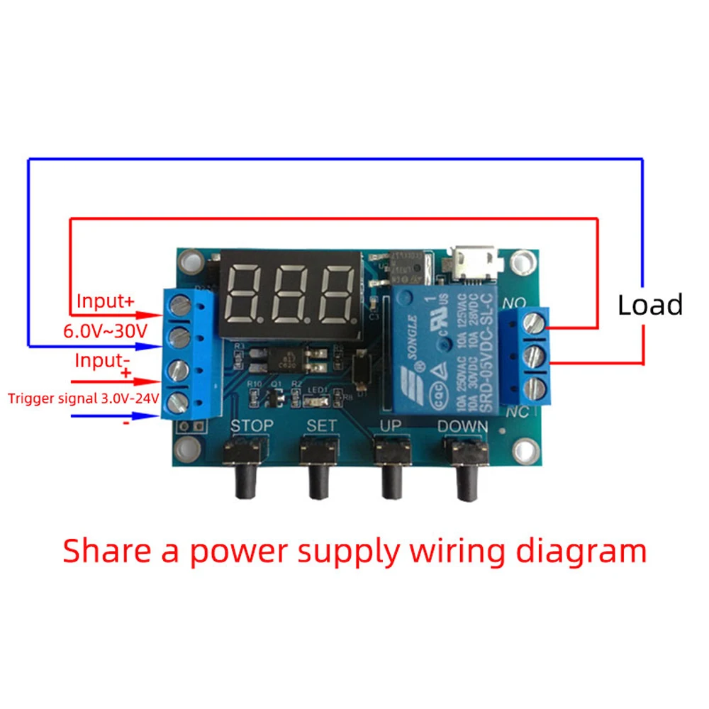 Релейный модуль постоянного тока 6-30 в 1-канальный релейный таймер фотоцикл