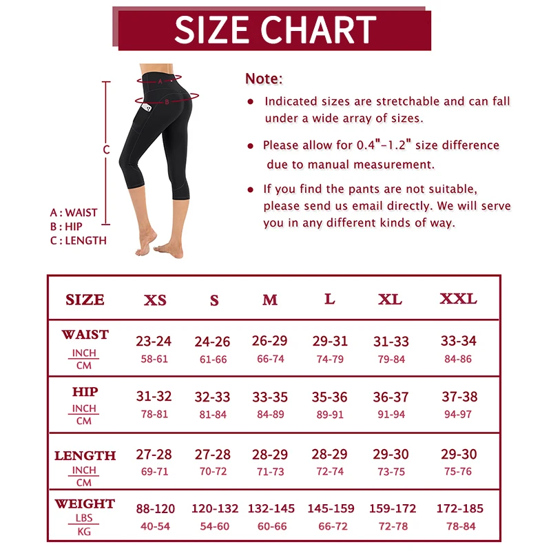 Fashion Spandex Yoga Pants Women High Waist Capris for Workout Fitness Running Naked Feeling Tights