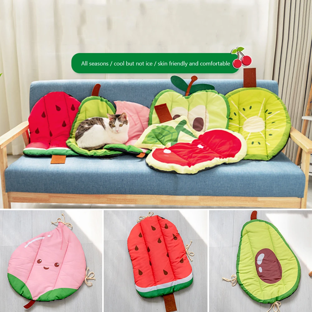 Симпатичный коврик для собаки охлаждающие летние подкладки одеяло в форме кошек