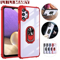 shockproof phone case for samsung a32 a31 a30s a30 a21s a20s a20 a12 a11 a10 ring acrylic protective cover for galaxy a9 a02s