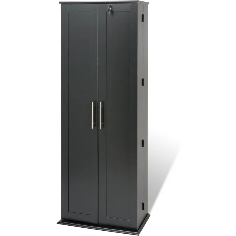 Шкаф для хранения медиа-шейкера с замком эспрессо и дверцами-шейкером 14 5 дюймов x