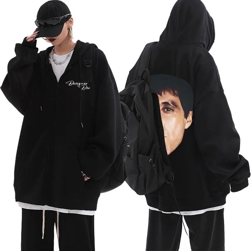 Винтажная мужская толстовка с капюшоном