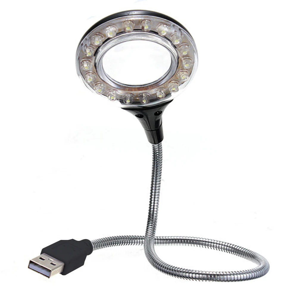

18 LEDs Free Bend Mini Laptops Keyboard Eye Caring USB Connection Angle Adjustable Game Playing Portable Reading Lamp