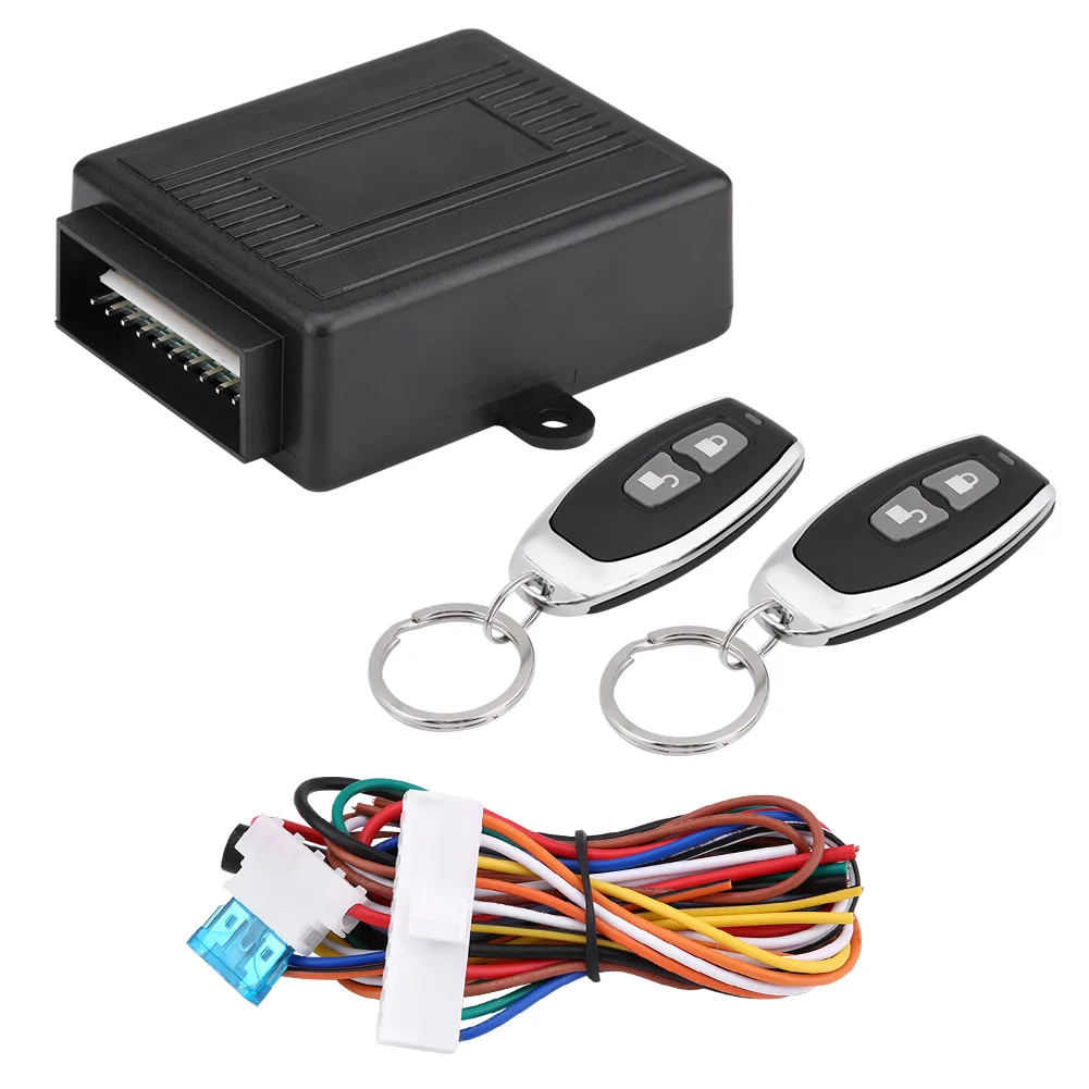 

Universal Car Remote Central Kit Door Lock Locking Vehicle Keyless Entry System With Remote Controllers Auto Alarm System