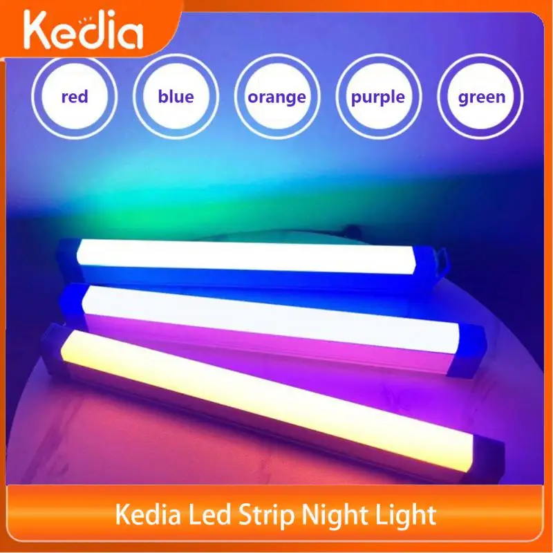 

Kedia Led Strip Night Light Wireless Blue Purple Lamp Beauty Fun Charging Long Atmosphere Night Lamps Moisture-proof Nightlights