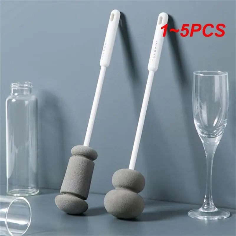 

1~5PCS Cup Brush New Household Hanging Kitchen Multifunctional Cleaning Tool Glass Cup Brush Plastic Long Handle