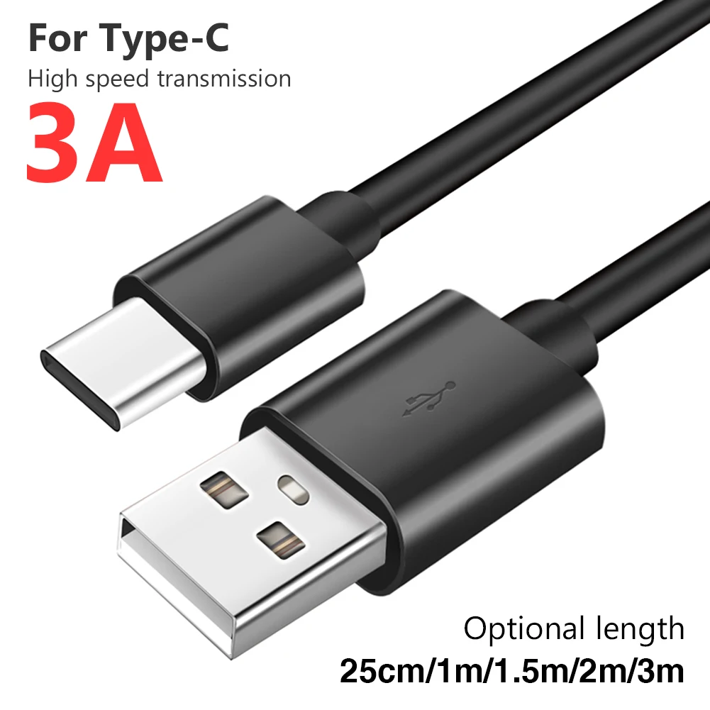 

5 шт. 3A USB Type C кабель для Samsung S10 S20 Xiaomi mi 11 Быстрая зарядка USB C кабель Type-C зарядное устройство Micro USB кабели