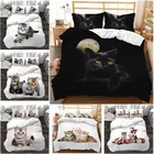 23 шт., Комплект постельного белья из микрофибры, с принтом