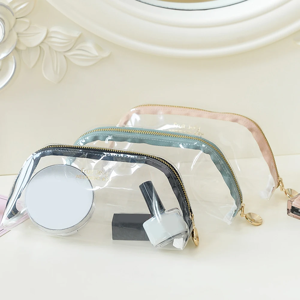 

Fashion Transparent Cosmetic Bag Women Travel Organizer Box Colorful Holographic Cosmetic Bag for Women Gifts