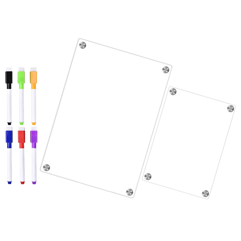 

Kitchen Supplies Clear Calendar Dry Erase Board Magnetic Fridge Schedule Writing Acrylic Refrigerator