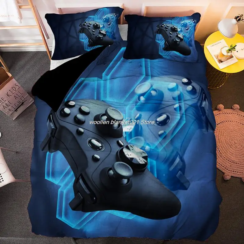 

Gamer Euro Size Bedding Set Queen King Single Game Duvet Covers Pillowcase 2/3pcs Bed Cover Sets For Boys Girls