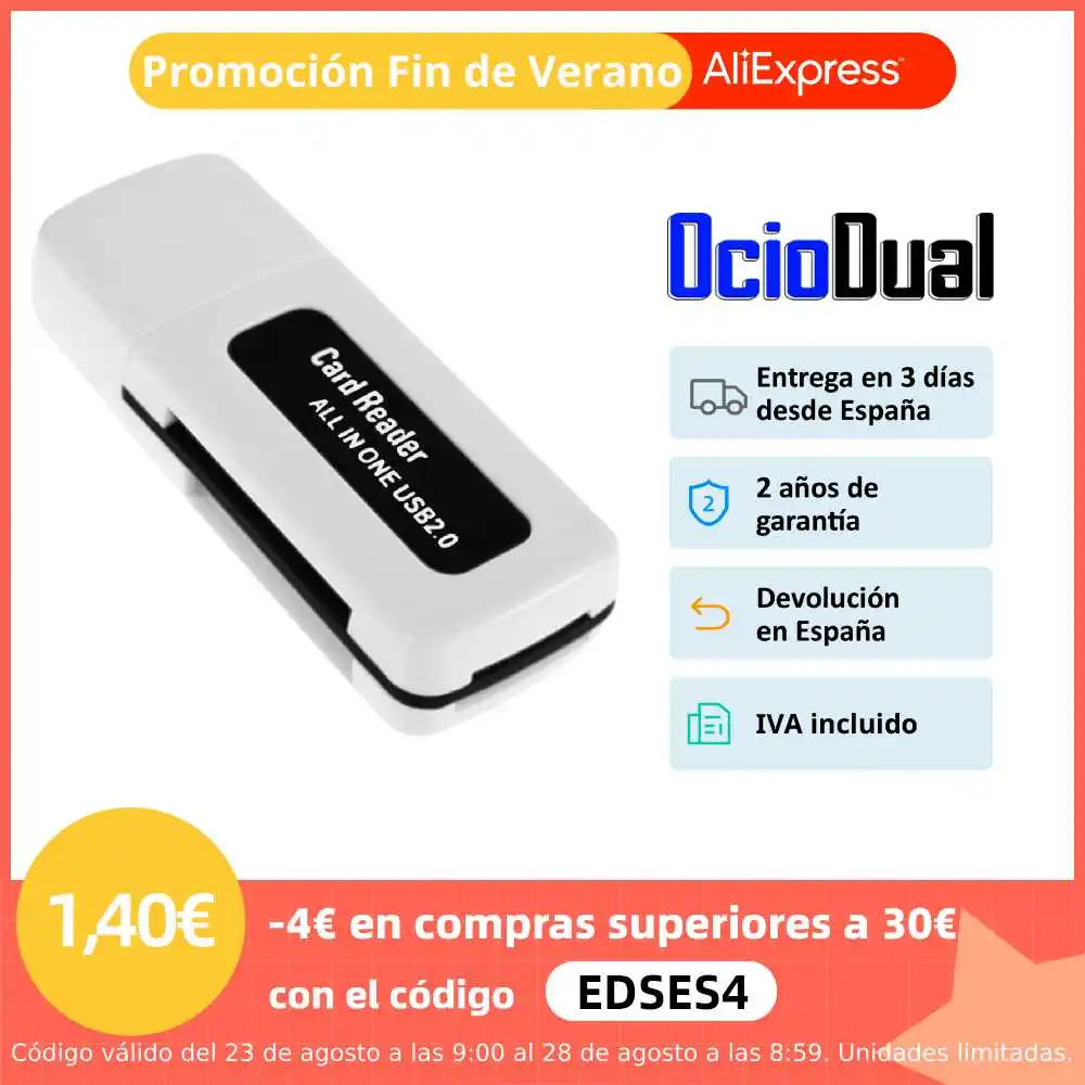 USB 2 0 все в 1 устройство для чтения карт памяти SD/SDHC/Micro SD/Micro SDHC/TF/DV/MMC/MS PRO/MS DUO/M2
