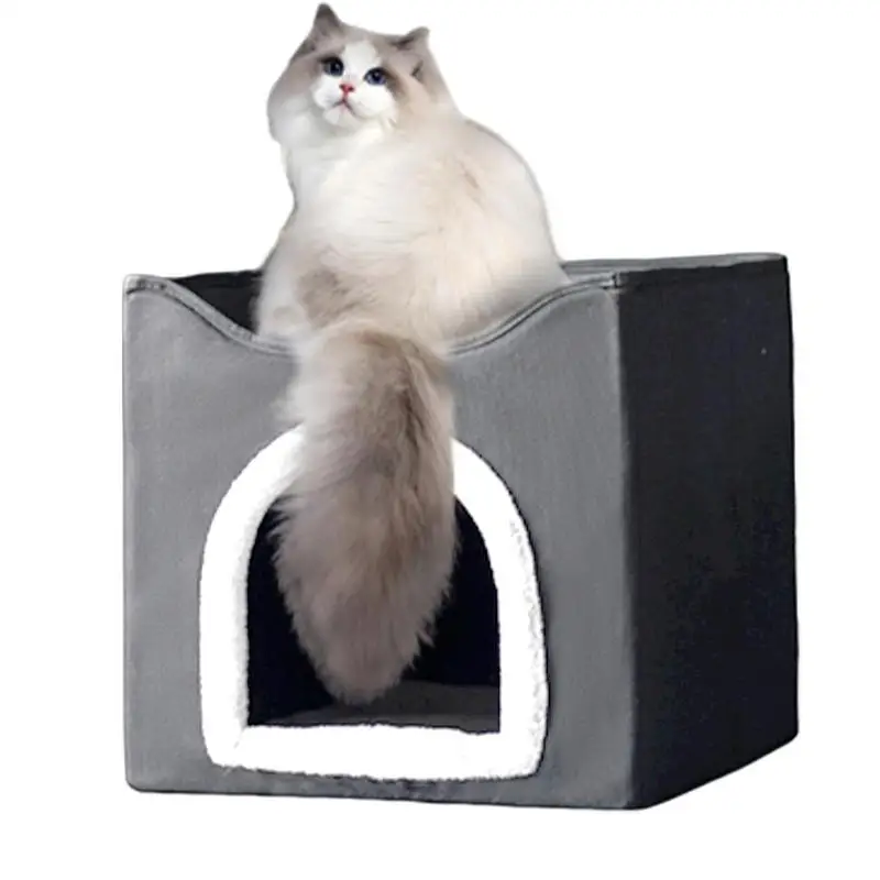 

Dog House Foldable Indoor Double Cat Dog Sleeping House Cube Condo Pet Supplies Winter Warm Pet cat Dog Kennel Dog Accessories