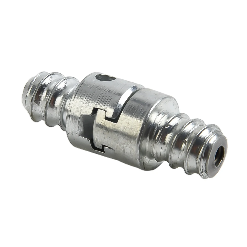 

2pcs-16mm Electric Drill Pipe Dredge Spring Cleaner Adapter Male Female Galvanized Connecting Rod Cleaner Machine Head Connector