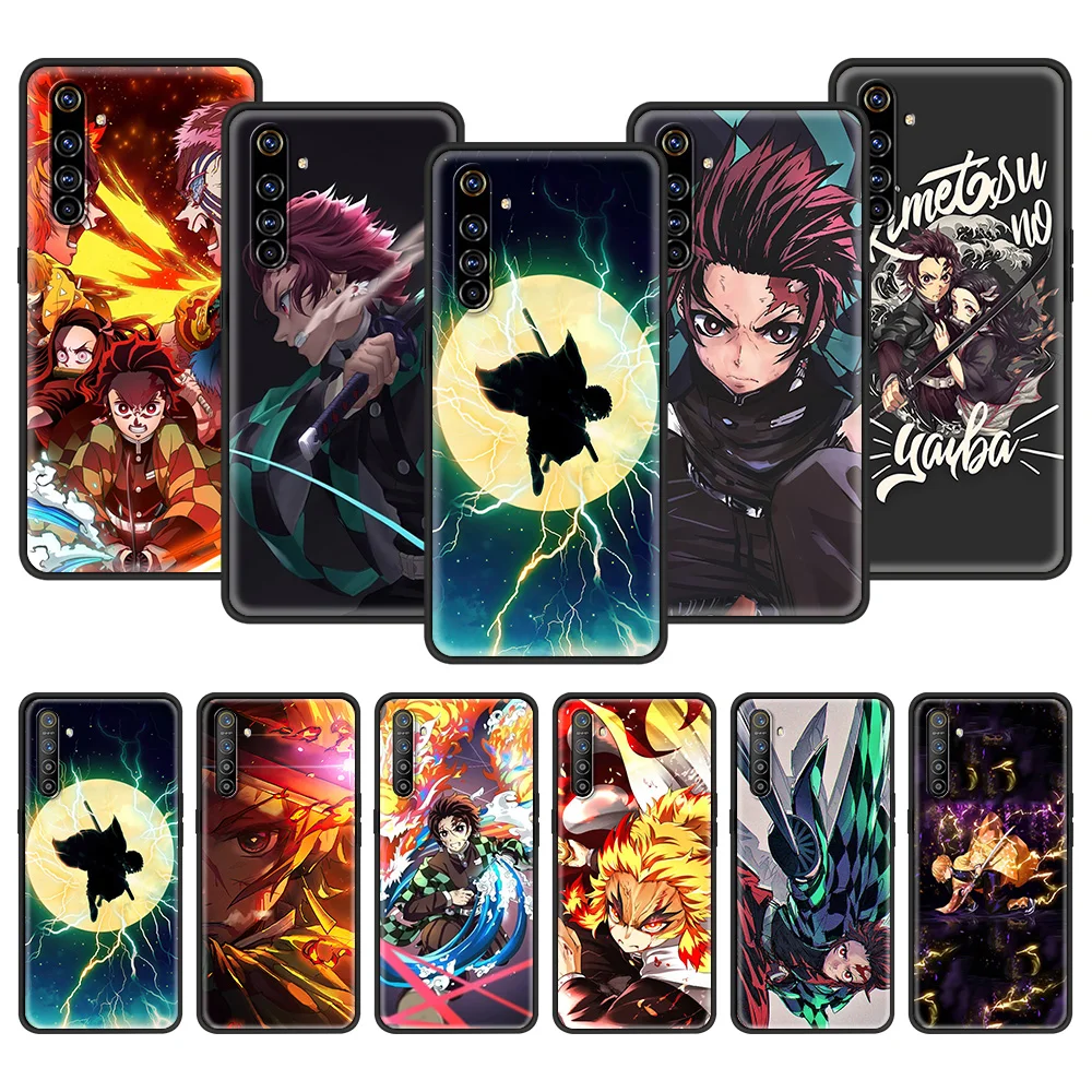 

Чехол Kimetsu No Yaiba для Oppo A15 A52 A53 A54 Reno6 Z Reno7 SE Pro 5G A9 2020, задняя крышка для Realme 6 7 8 C21 C11 C3, чехол из ТПУ