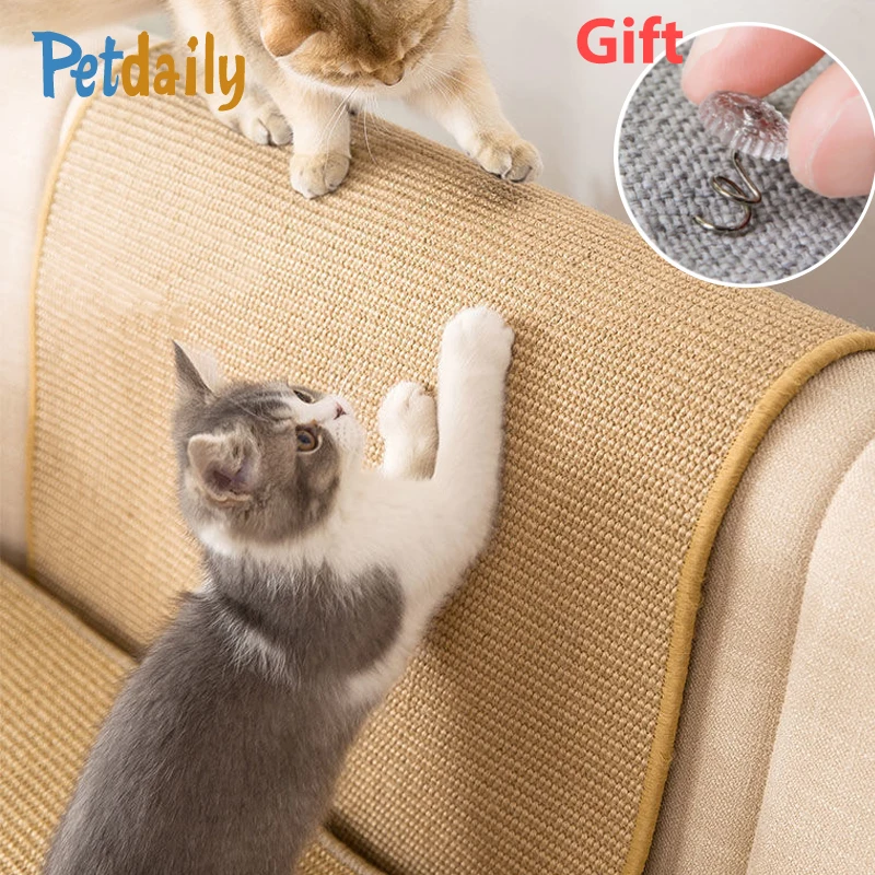

Cat Scratcher, wear-resistant Sisal Cat Scratch Mat,Scratching Pad For Cats- Couch Chair Table Sofa Mats Furniture Protector