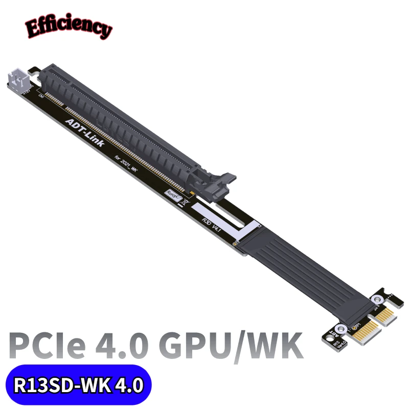 

Кабель-удлинитель для видеокарты PCIe 4,0x16 до X1, карта N, полная скорость, Совместимость с не USB ADT Rtx3080 Rtx3060, ПК
