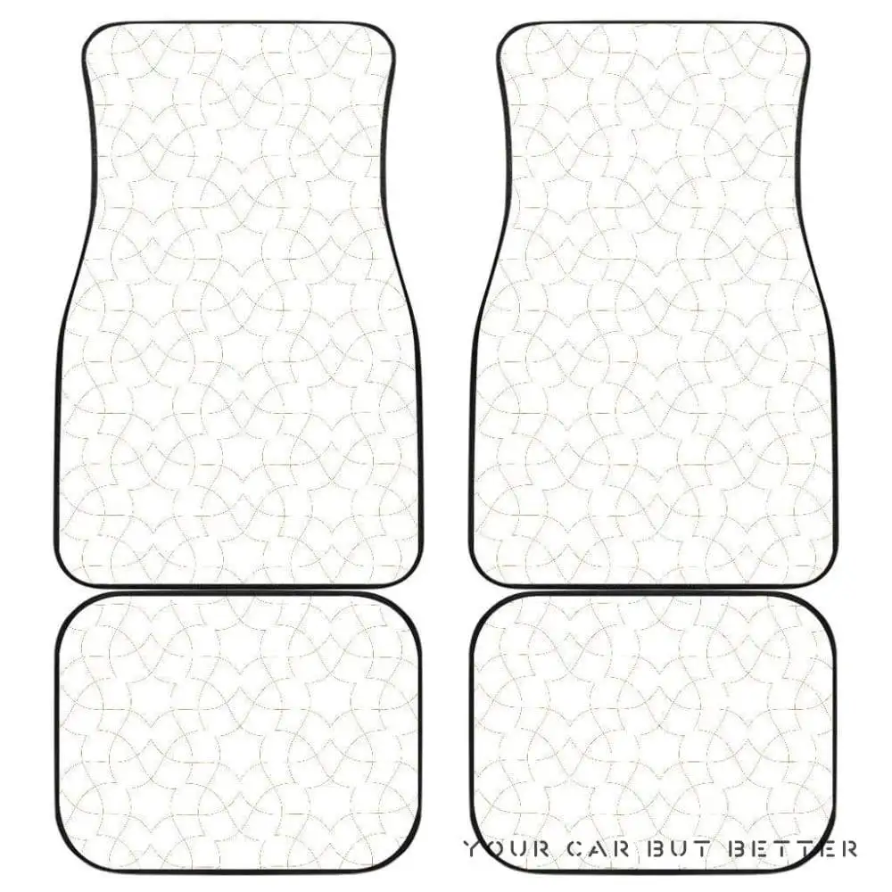 

Arabic White Pattern Front And Back Car Mats 045109