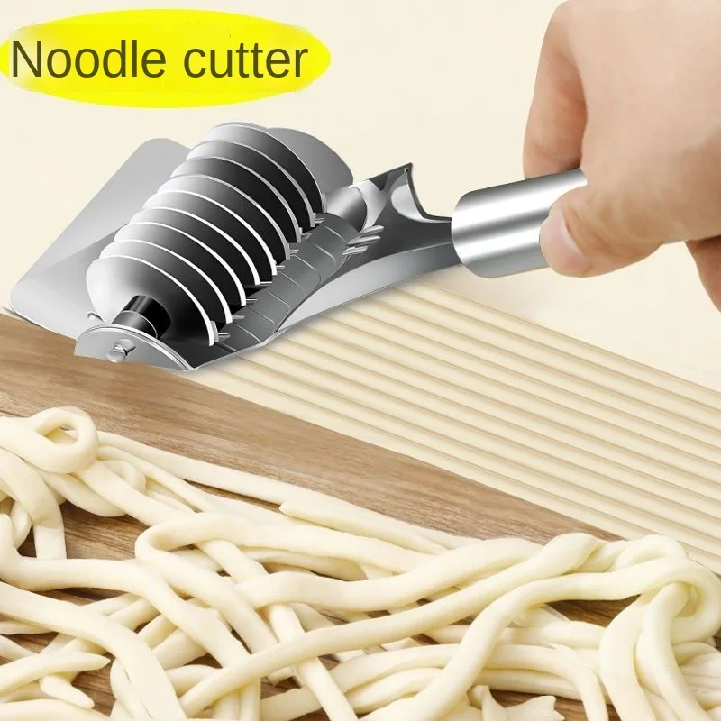 1pc pasta gadgets for kitchen manual noodle cutter stainless steel roller noodle maker fast food noodles dough rolling machine free global shipping
