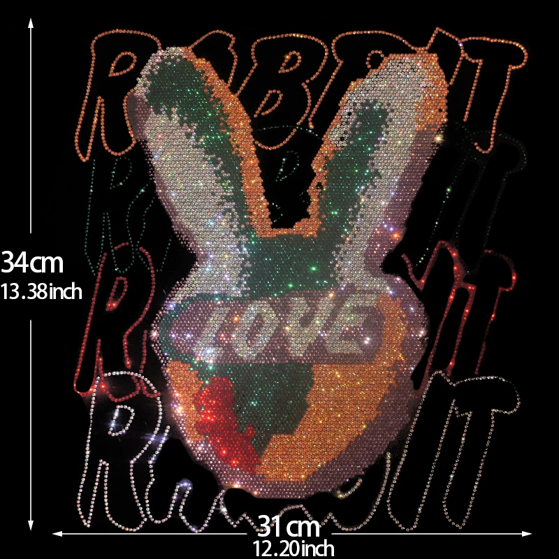 Звездная онлайн знаменитость Tiktok Kwai мультяшный милый кролик горячее тиснение