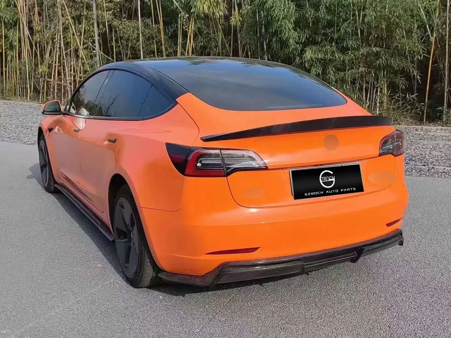 FORTesla модель 3 Оригинальный Автомобильный бампер Модернизированный до