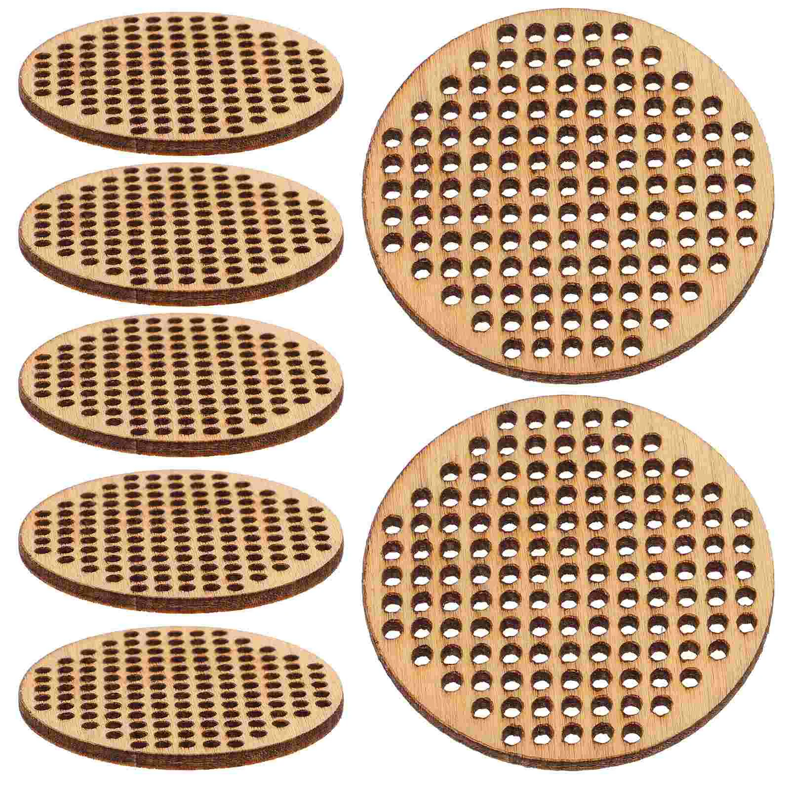 20 шт. круглые деревянные подвесные бирки пустые отверстия вышивка крестиком