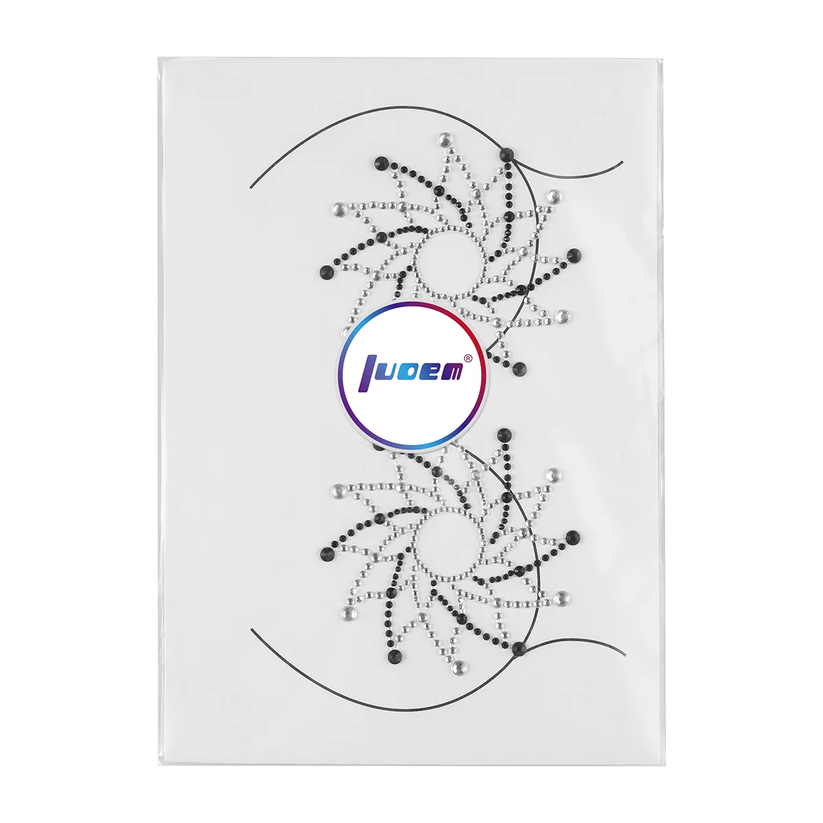 Наклейки для тела с камнями блестками лепестками