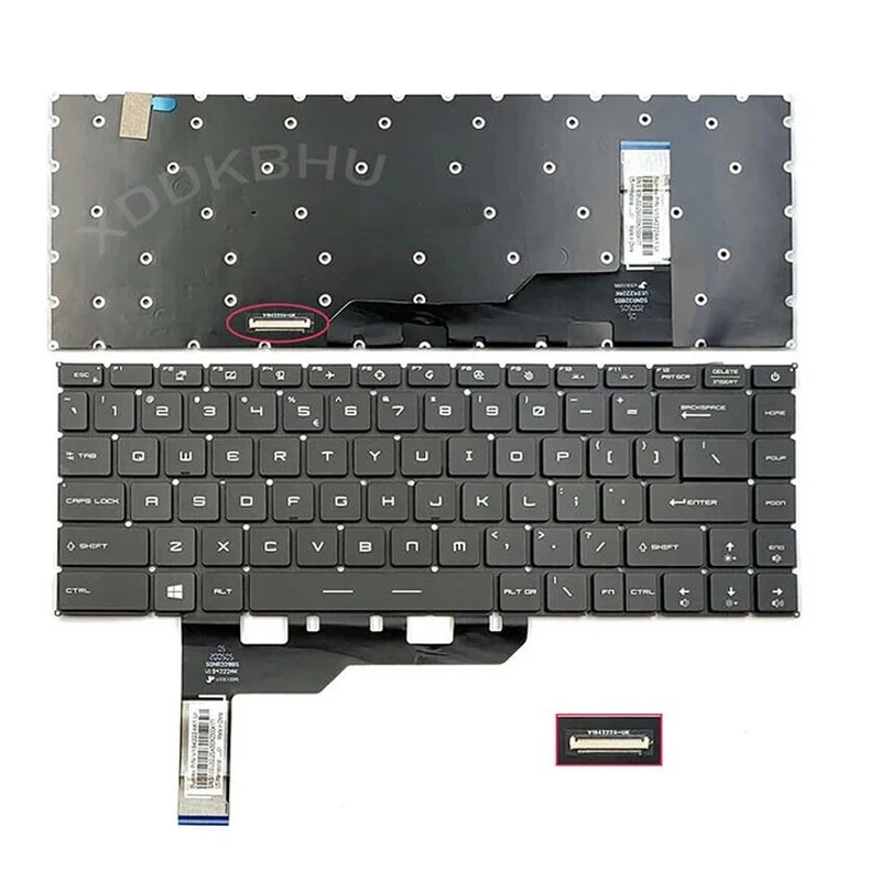 Клавиатура для ноутбука с RGB-подсветкой MSI GE66 GP66 Raider 10SGS 10UG 10UE 11UH 11UG GS66 Stealth 10SD 10SE