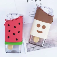 watermelon ice cream water bottle anti fall portable gym bottle childrens water jug straw cup kawaii object wholesale items