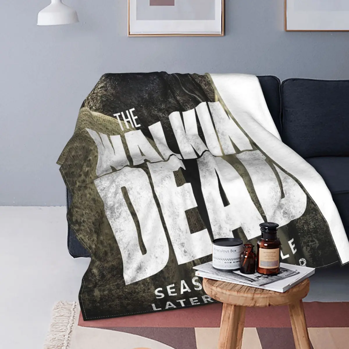 

The Walking Dead Zombies Blankets Flannel Spring Autumn Daryl Dixon Breathable Warm Throw Blanket for Bedding Bedroom Bedspread