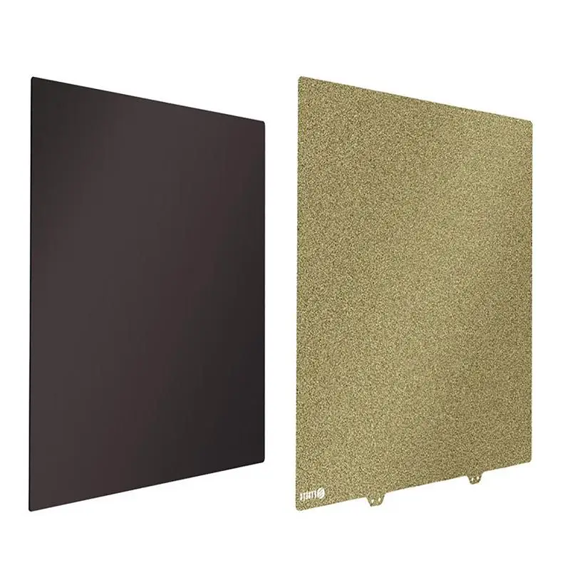 

377*370mm Double Sided Texured PEI Powder Coated Spring Steel Sheet Build Plate For Ender-5Plus Compatible With PLA PETG PEEK