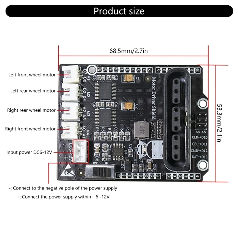 4-полосная плата расширения привода двигателя 4-канальный модуль драйвера