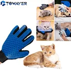 Перчатка для груминга кошек, щетка для вычесывания шерсти домашних питомцев, для кошек и собак, массажные перчатки