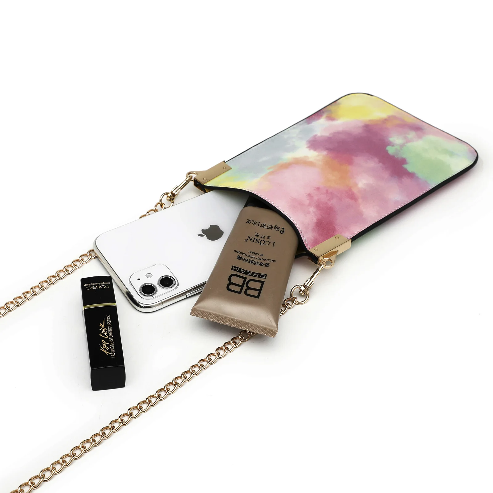 

Маленький кросс-боди кошелек для сотового телефона для женщин, мини сумка на плечо, кошелек, градиентная сумка для мобильного телефона