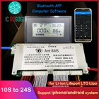 Защитная плата аккумулятора Lipo LTO, от 10S до 24S, литий-ионный аккумулятор, интеллектуальная BMS для android, iphone, Bluetooth, приложения Ant, 300 А, 200 А, 150 А, 100 А