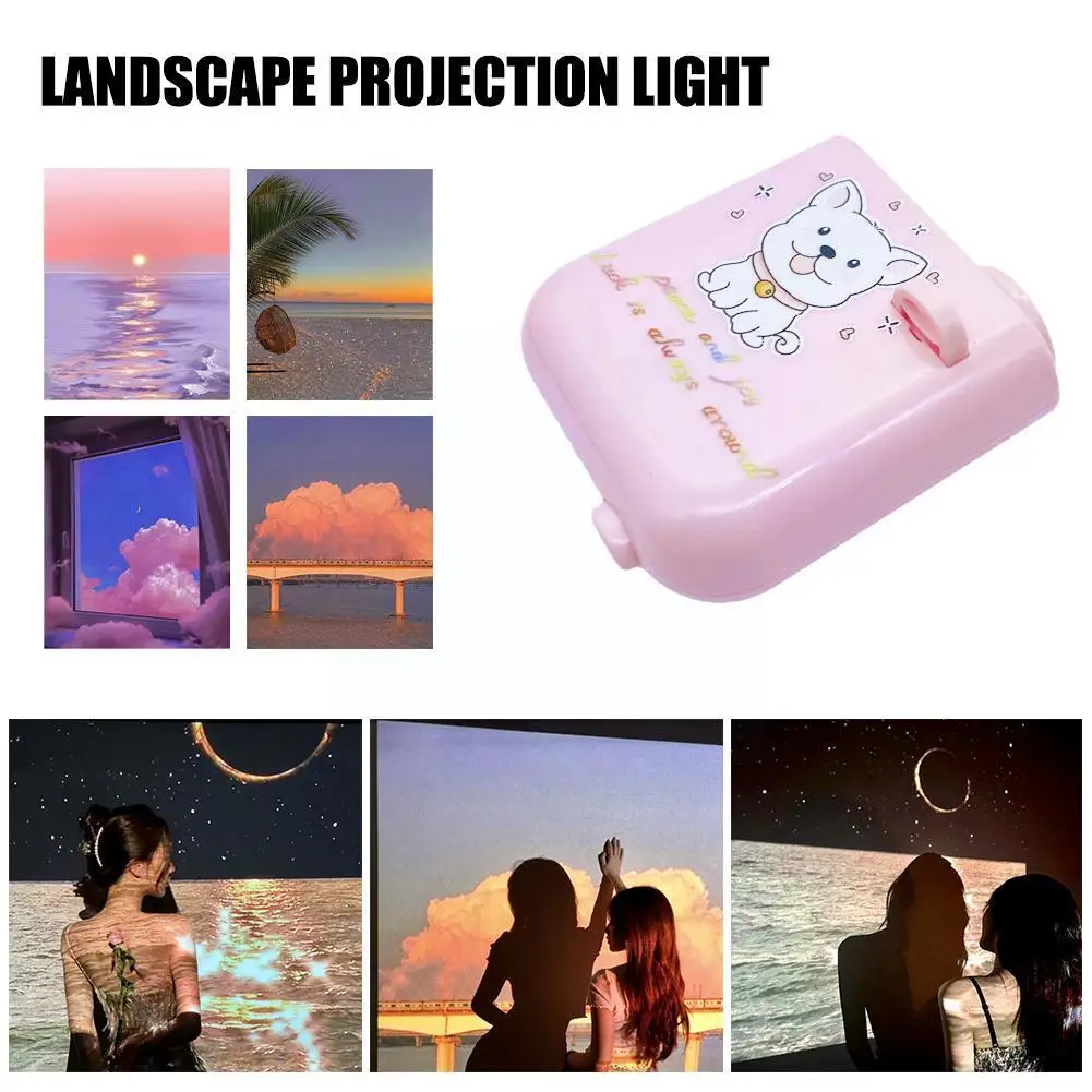 

Creative Landscape Atmosphere Projection Lamp Background Light Gift Earth Projector Night Photography Atmosphere Lamp Birth K5F7