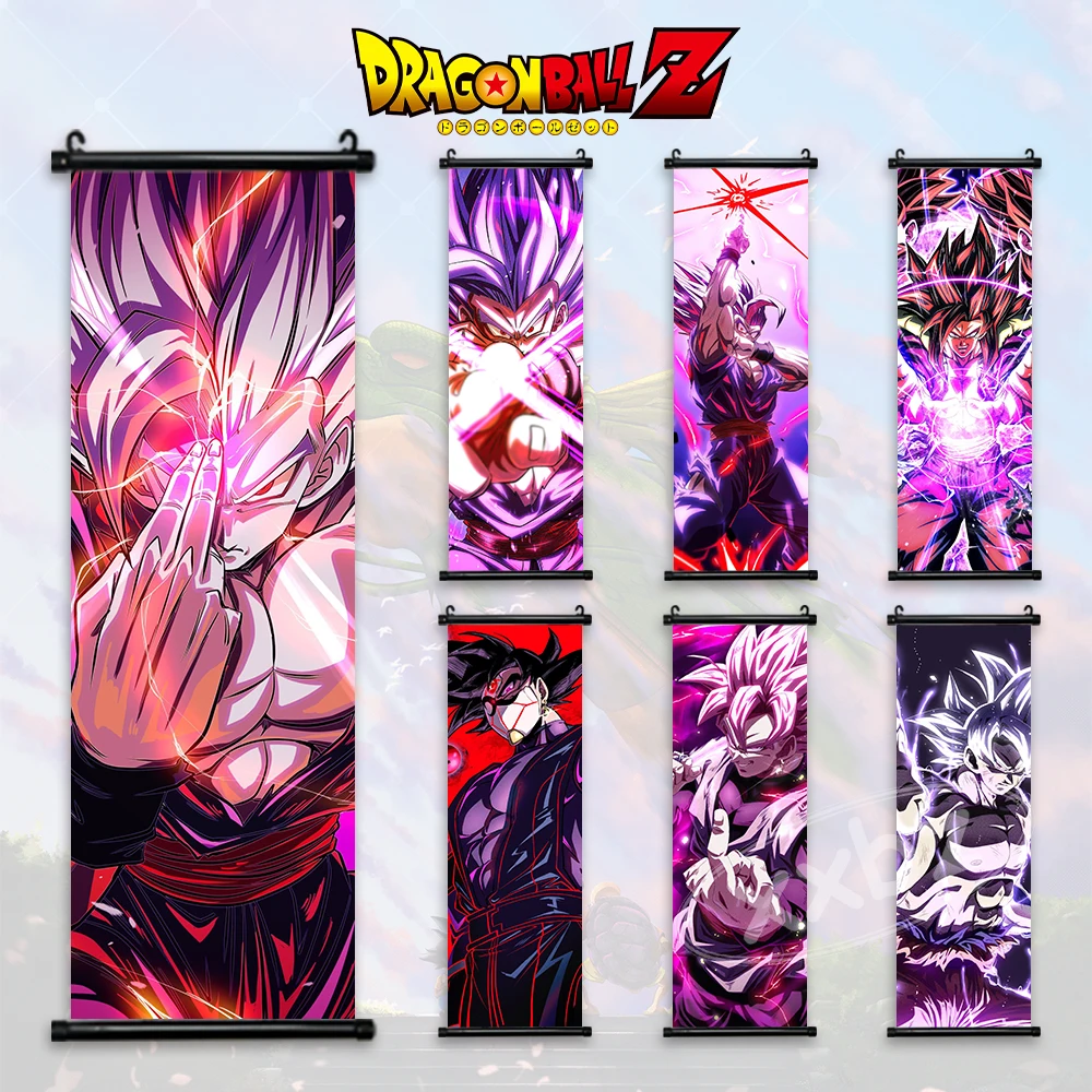 

Cartoon Dragon Ball Z Wall Art Canvas Print Anime Gohan Posters Gotenks Painting Hot Blooded Kakarot Picture Home Decor Bar Cafe