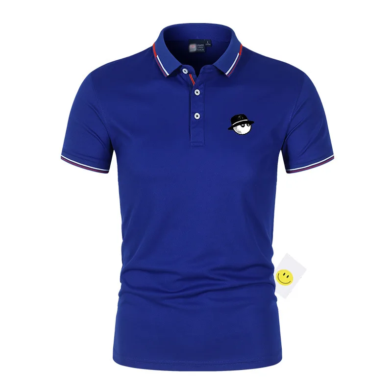 

2022 Men's Polo Shirts Casual Solid Color Breathable Slim Fit Polo Shirts New Summer Men's Fashion Creative Print Shirts