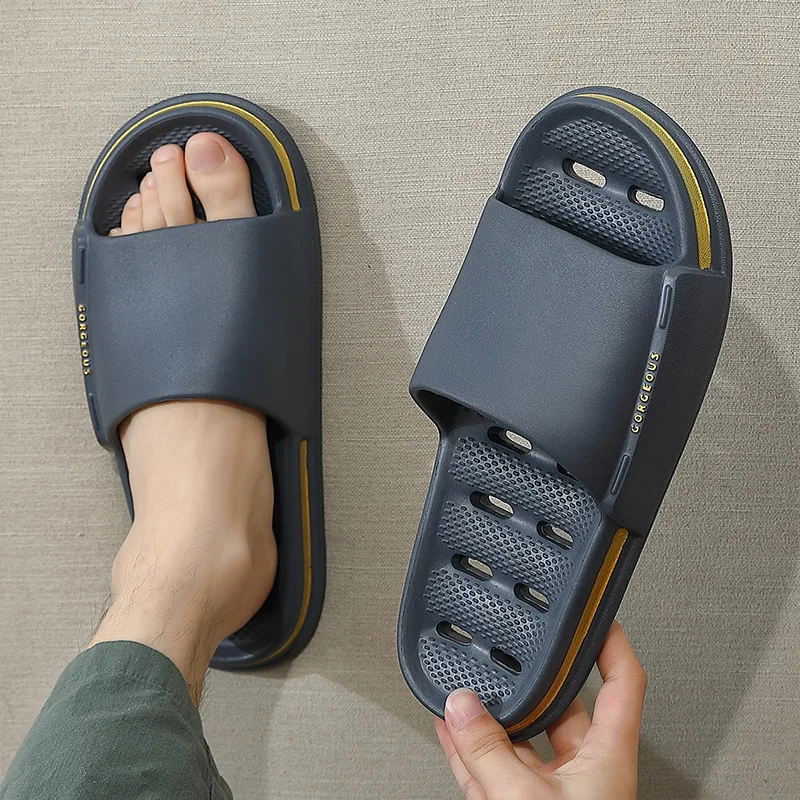 Шлепанцы для мужчин и женщин Эва Нескользящие однотонные повседневные летние