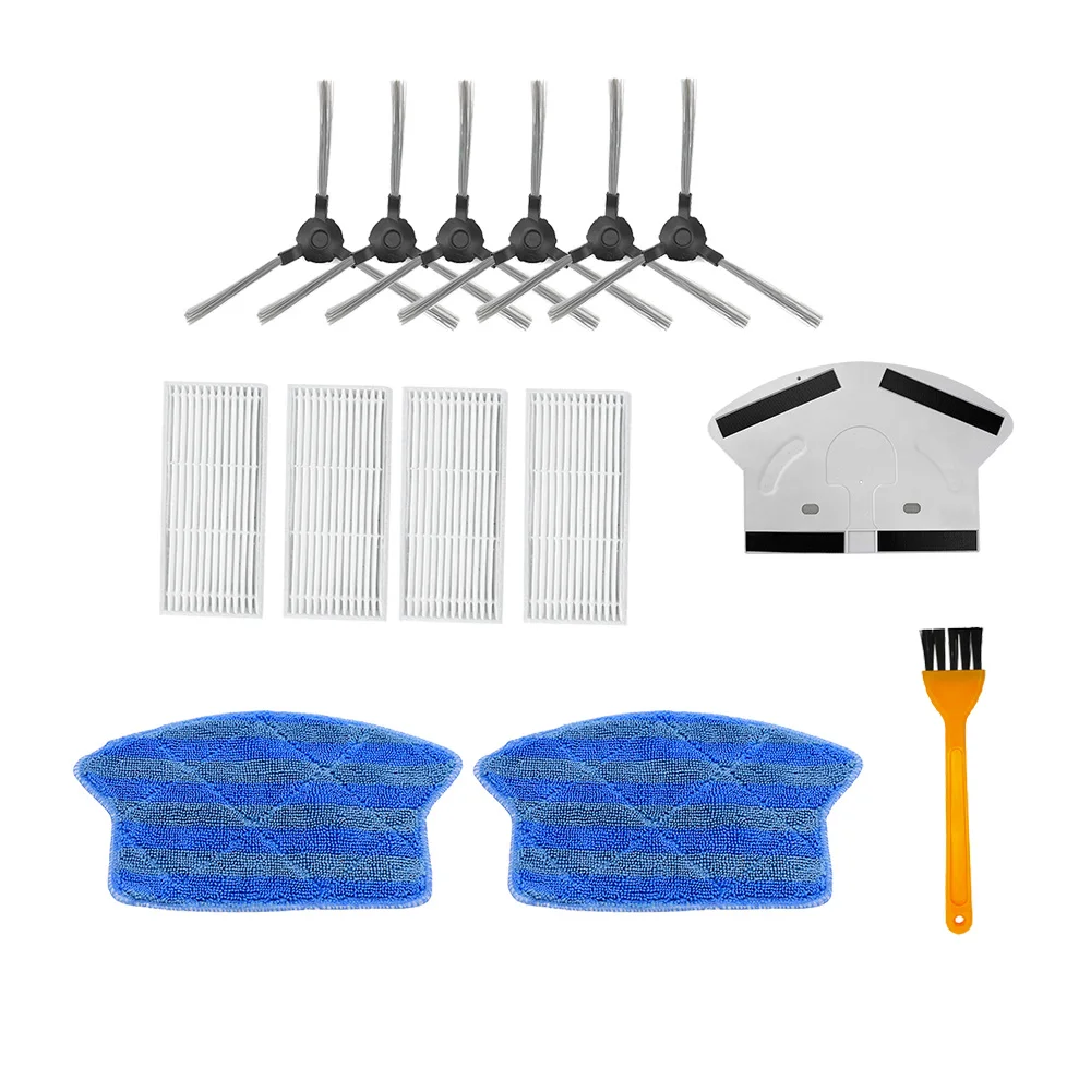 

Запчасти для пылесоса Midea i2 Vcr03, фильтр НЕРА, боковая щетка, тряпка для швабры, Сменные аксессуары