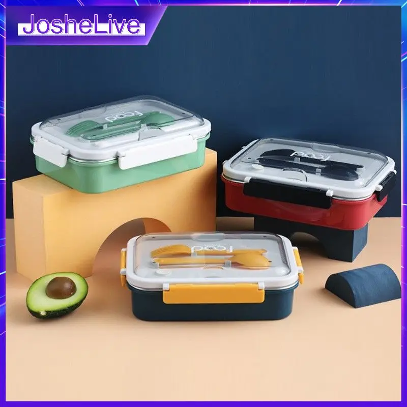 

Ланч-бокс с защитой от протечек, автономный Ланч-бокс Bento для детей, офисных работников, студенческий Ланч-бокс, портативный пищевой контейнер с посудой