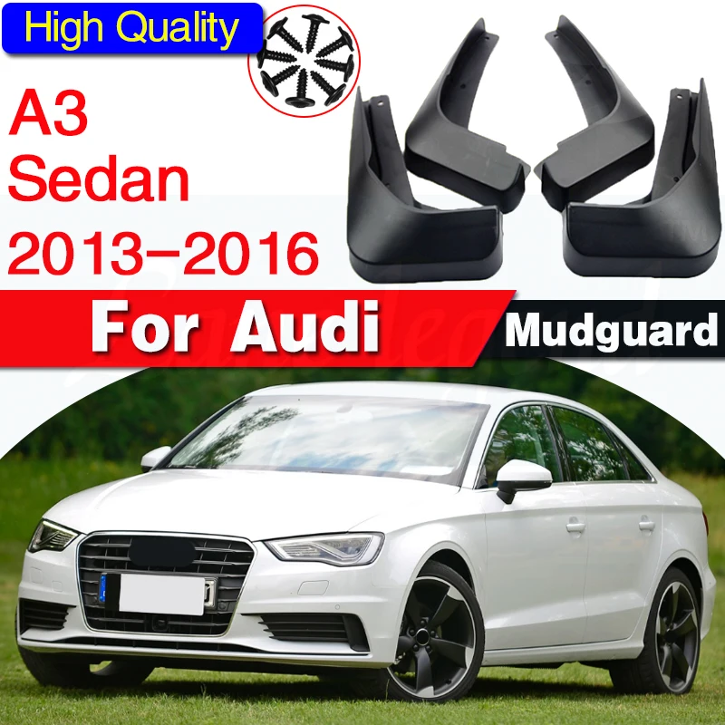 

Брызговики передние и задние для AUDI A3 SEDAN 2013 2014-2016, 4 шт.