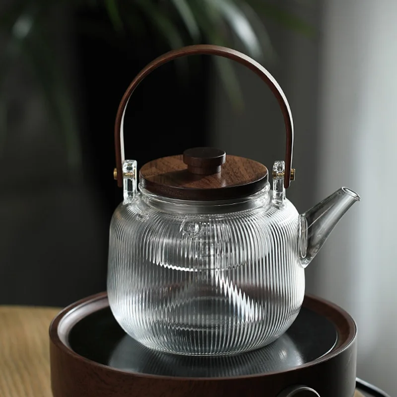 

Стеклянный чайник со свистком, чайники для кипячения воды, портативная индукционная плита, кухонная утварь