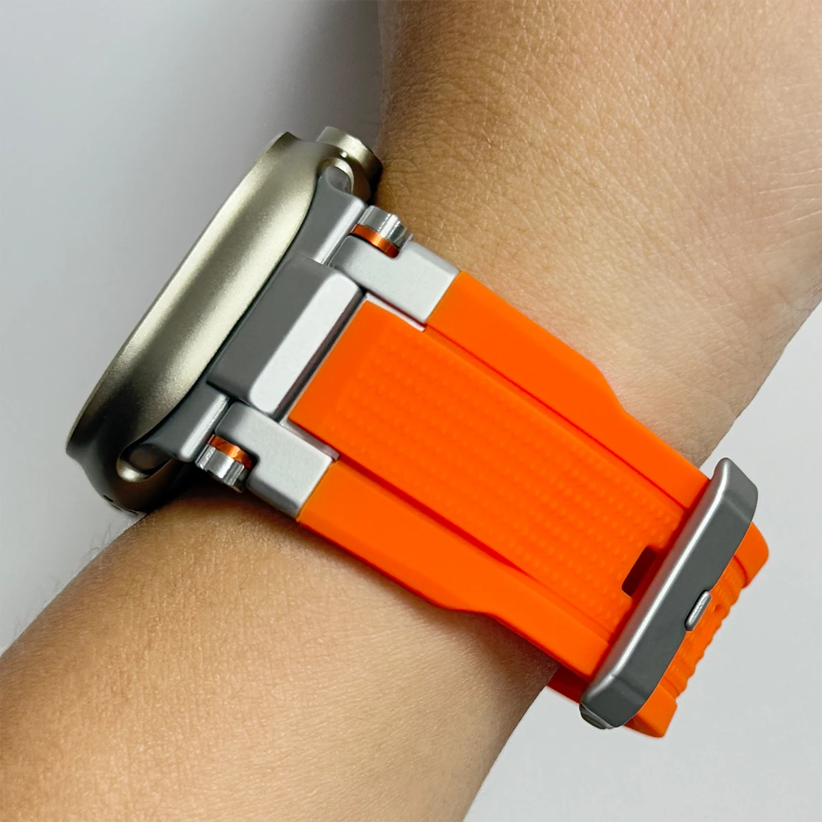 Фото Модный ремешок для Apple Watch Band 49 мм 46 мм 45 мм 44 мм Ultra 3/2 Силиконовый браслет для Iwatch Series 11 10 9 8 7 6 5 SE Correas №1