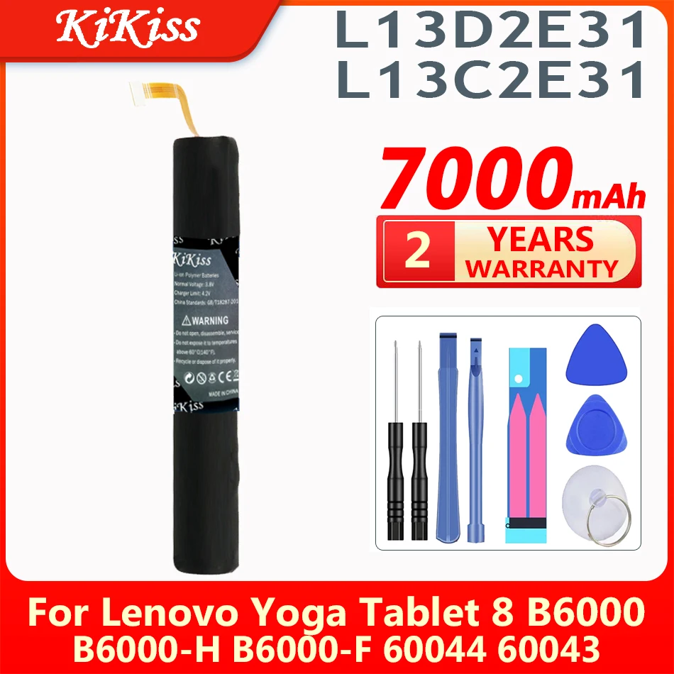 

New Batteries For Lenovo Yoga Tablet 8 B6000 B6000-H B6000-F 60044 60043 L13D2E31 L13C2E31 Battery Tab Bateria AKKU Replacement